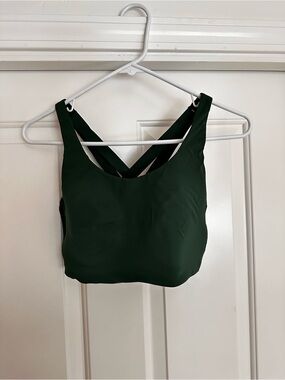 lululemon athletica Deep Green Cross-Back Sports Bra